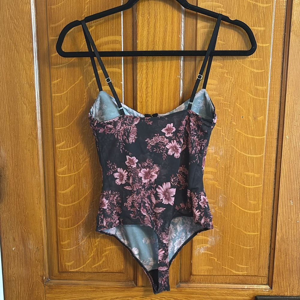 fp intimately Night Rhythm Printed Bodysuit, NWT, Black Combo - Picture 7 of 7